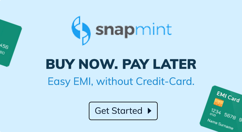 Snapmint. EMI Without Credit/Debit Card