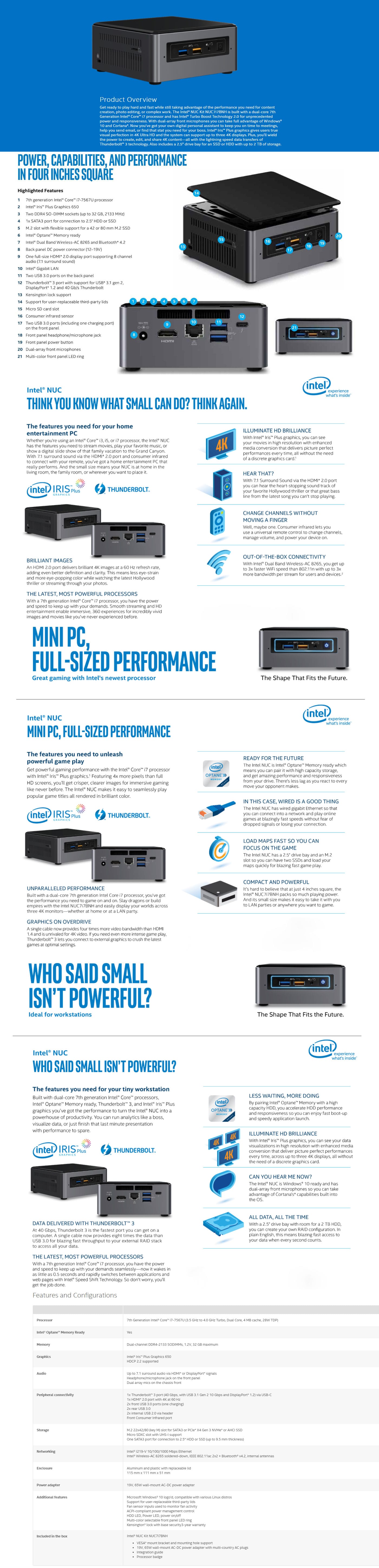 Intel i7 7th Generation NUC Kit