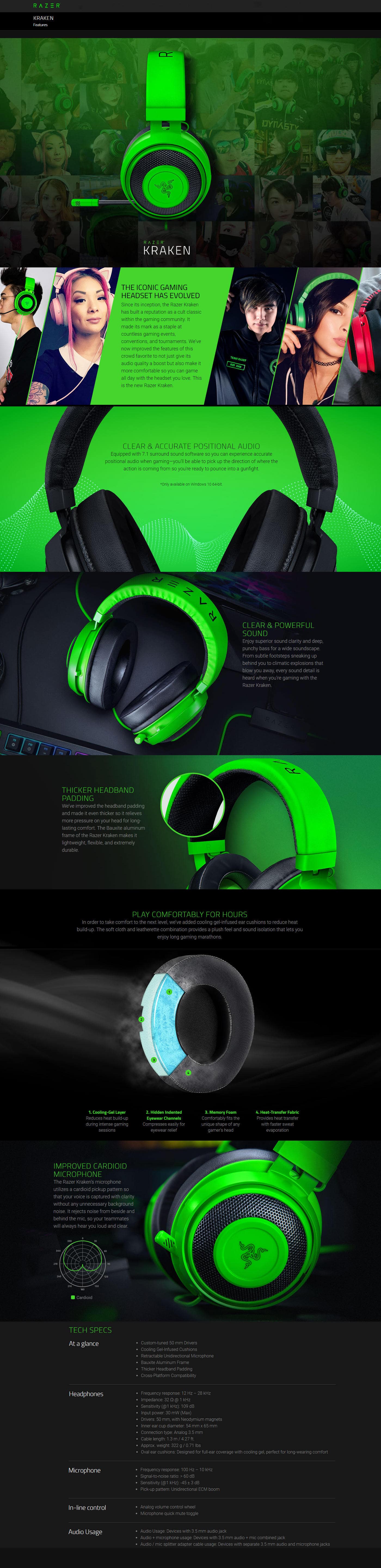 Buy Online Razer Kraken Multi-Platform Wired Gaming Headset - Black (RZ04-02830100-R3M1)