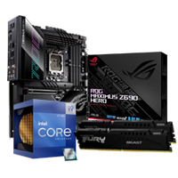 Intel Core i9-12900K+Asus ROG MAXIMUS Z690 HERO DDR5+Kingston Fury Beast 32GB (16GB x2) DDR5 6000MHz