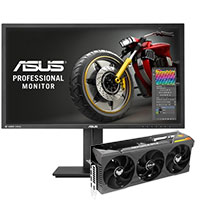ASUS TUF Gaming GeForce RTX 4070 Ti + Asus 28inch 4K Ultra HD Gaming Monitor