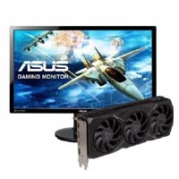 Power Color AMD Radeon RX 7900 XT + Asus 24inch 3D Gaming Monitor FHD 144Hz 1ms (VG248QE)