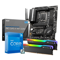 Intel Core i5-12600K+MSI PRO Z690-A DDR4+Thermaltake RGB 16GB DDR4 3600MHz