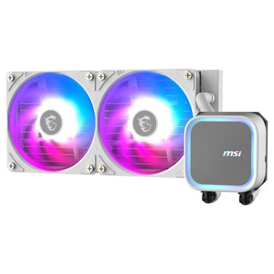 MSI MAG CORELIQUID A13 240mm ARGB AIO Liquid CPU Cooler White MSI MAG CORELIQUID A13 240mm ARGB AIO Liquid CPU Cooler White