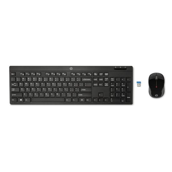 HP KM200 Wireless Keyboard and Mouse Combo (87J4AHA)