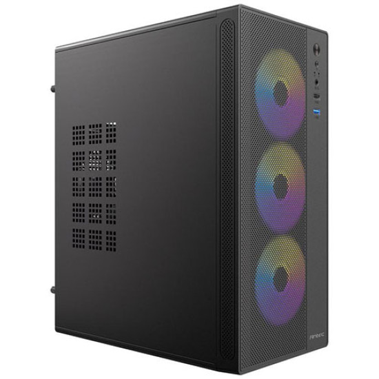 Antec ST5M ARGB mATX Mini Tower PC Case Black Tempered Glass 3 ARGB Fans