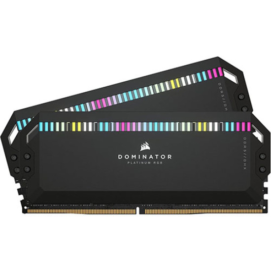 Corsair DOMINATOR PLATINUM RGB 32GB (2x16GB) DDR5 DRAM 6000MHz CL36 Intel XMP Memory Kit Black (CMT32GX5M2E6000C36) Corsair DOMINATOR PLATINUM RGB 32GB (2x16GB) DDR5 DRAM 6000MHz CL36 Intel XMP Memory Kit Black (CMT32GX5M2E6000C36)
