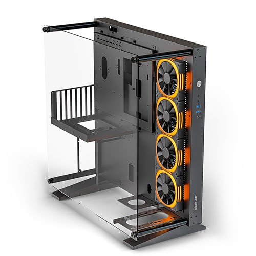 Ant Esports CYPHER K9 Black Mid-Tower ATX Open-Frame Computer Case