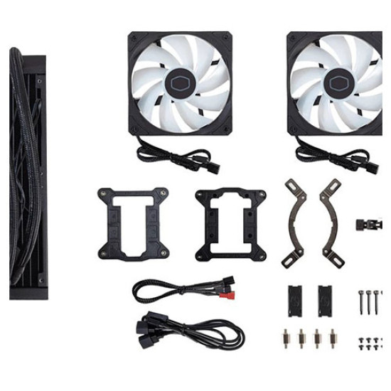 Cooler Master MasterLiquid 240L Core ARGB Black CPU Liquid Cooler (MLW-D24M-A18PZ-R1) Cooler Master MasterLiquid 240L Core ARGB Black CPU Liquid Cooler (MLW-D24M-A18PZ-R1)