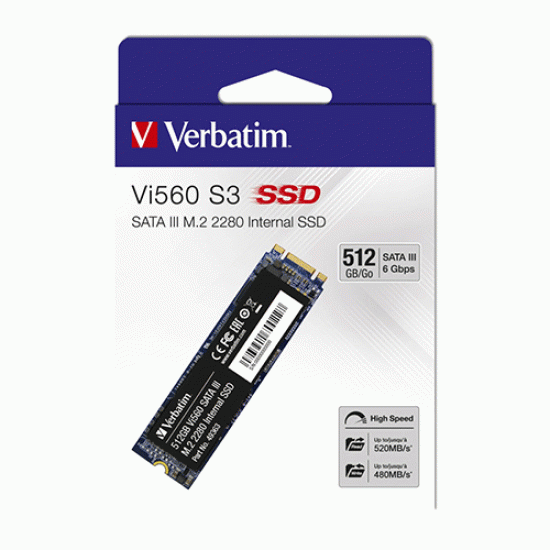 Verbatim VI560 S3 512GB M.2 SSD Verbatim VI560 S3 512GB M.2 SSD