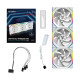Lian Li UNI Fan SL Wireless 120mm Reverse Blade White Triple Pack (G99.12RSL1W3W.IN) Lian Li UNI Fan SL Wireless 120mm Reverse Blade White Triple Pack (G99.12RSL1W3W.IN)