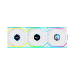 Lian Li UNI Fan SL Wireless LCD 120mm ARGB White Triple Pack (G99.12SLLCD1W3W.IN) Lian Li UNI Fan SL Wireless LCD 120mm ARGB White Triple Pack (G99.12SLLCD1W3W.IN)