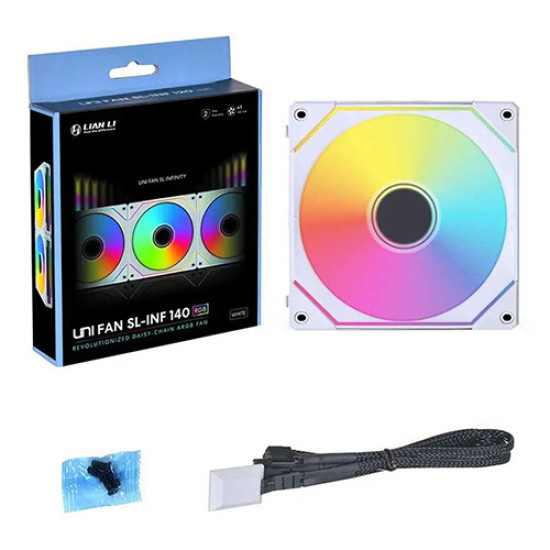 Lian Li UNI Fan SL-Infinity 140mm RGB White Single Pack (G99.14SLIN1W.IN) Lian Li UNI Fan SL-Infinity 140mm RGB White Single Pack (G99.14SLIN1W.IN)