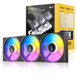 Antec Connect 120 ARGB 3-in-1 Pack 120mm PWM Cabinet Fan Black (C120-ARGB-3PK) Antec Connect 120 ARGB 3-in-1 Pack 120mm PWM Cabinet Fan Black (C120-ARGB-3PK)