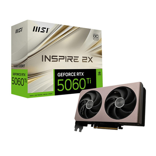 MSI GeForce RTX 5060 Ti 16G INSPIRE 2X OC 16GB GDDR7 MSI GeForce RTX 5060 Ti 16G INSPIRE 2X OC 16GB GDDR7