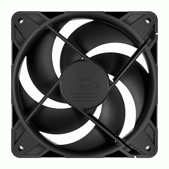 Arctic P12 Pro Reverse 3 Pack 120 mm PWM Fan with Cable Splitter (ACFAN00332A)