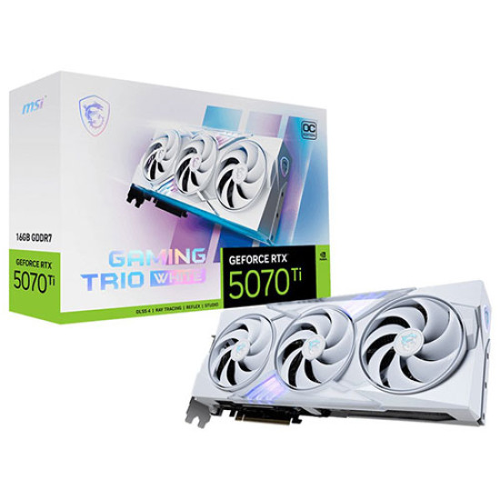 MSI GeForce RTX 5070 Ti 16G GAMING TRIO OC WHITE 16GB GDDR7 MSI GeForce RTX 5070 Ti 16G GAMING TRIO OC WHITE 16GB GDDR7