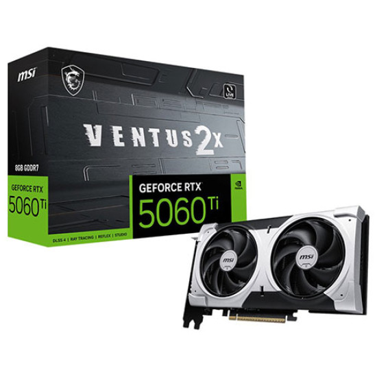 MSI GeForce RTX 5060 Ti 8G VENTUS 2X PLUS 8GB GDDR7 MSI GeForce RTX 5060 Ti 8G VENTUS 2X PLUS 8GB GDDR7
