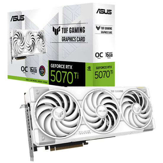 ASUS TUF Gaming GeForce RTX 5070 Ti 16GB GDDR7 White OC Edition ASUS TUF Gaming GeForce RTX 5070 Ti 16GB GDDR7 White OC Edition