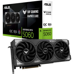 ASUS TUF Gaming GeForce RTX 5060 8GB GDDR7 OC Edition (TUF-RTX5060-O8G) ASUS TUF Gaming GeForce RTX 5060 8GB GDDR7 OC Edition (TUF-RTX5060-O8G)