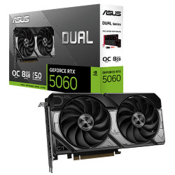 ASUS Dual GeForce RTX 5060 8GB GDDR7 OC Edition (DUAL-RTX5060-O8G) ASUS Dual GeForce RTX 5060 8GB GDDR7 OC Edition (DUAL-RTX5060-O8G)