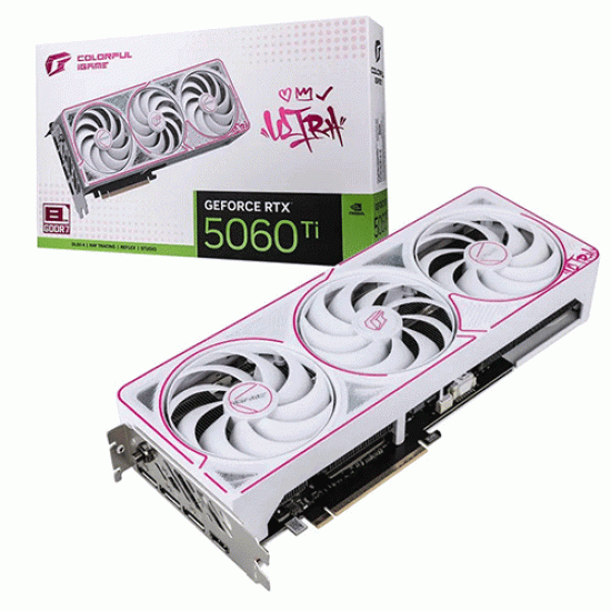 Colorful iGame GeForce RTX 5060 Ti Ultra W OC 8GB-V GDDR7 (G-I5060TIULW-8G-3F) Colorful iGame GeForce RTX 5060 Ti Ultra W OC 8GB-V GDDR7 (G-I5060TIULW-8G-3F)