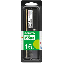 Adata 16GB 4800MHz DDR5 U-DIMM Desktop RAM (AD5U480016G-S) Adata 16GB 4800MHz DDR5 U-DIMM Desktop RAM (AD5U480016G-S)