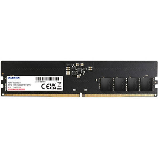 Adata 32GB (32GBx1) DDR5 4800MHz Desktop RAM (AD5U480032G-S)