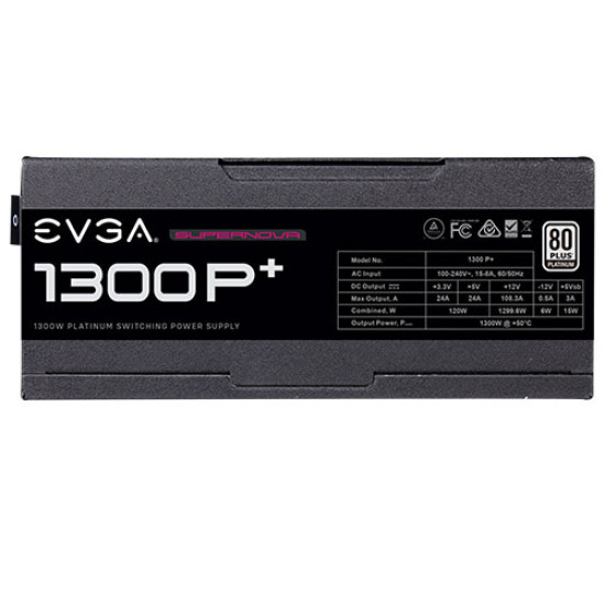 EVGA 1300 P+ Platinum 1300W Fully Modular PSU (220-PP-1300-X1) EVGA 1300 P+ Platinum 1300W Fully Modular PSU (220-PP-1300-X1)