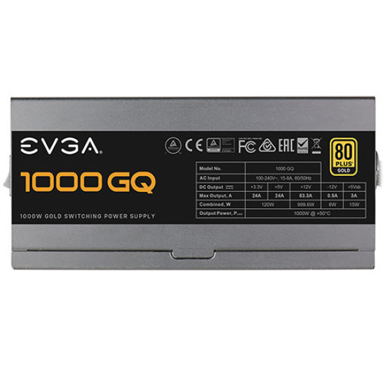 EVGA 1000 Watt 80 Plus GOLD Semi-Modular SMPS (210-GQ-1000-V1) EVGA 1000 Watt 80 Plus GOLD Semi-Modular SMPS (210-GQ-1000-V1)