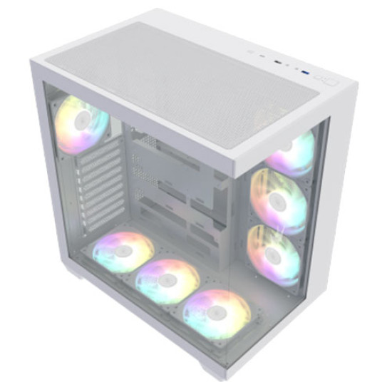 Galax HOF ALLSYNQ Mid-Tower PC CASE White (CGHFASWB7AA) Galax HOF ALLSYNQ Mid-Tower PC CASE White (CGHFASWB7AA)
