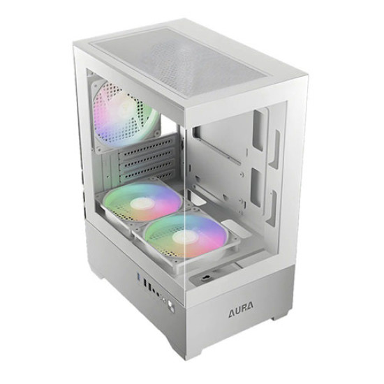 Gamdias AURA GC9M WH ARGB COMPACT PANORAMIC ARGB MICRO-TOWER CASE