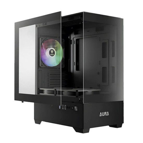 Gamdias AURA GC9M ARGB COMPACT PANORAMIC ARGB MICRO-TOWER CASE