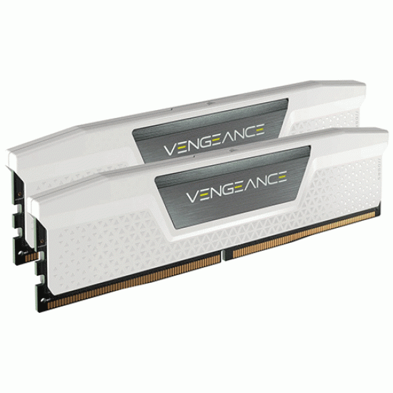 Corsair VENGEANCE 32GB (2x16GB) DDR5 DRAM 6000MT/s CL36 Memory Kit White (CMK32GX5M2E6000Z36W)