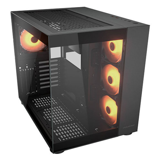 COUGAR FV150 RGB Black Mid Tower Dual Chamber PC Case