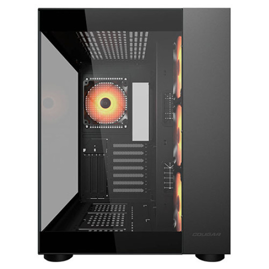 COUGAR FV150 RGB Black Mid Tower Dual Chamber PC Case