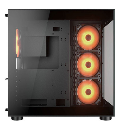 COUGAR FV150 RGB Black Mid Tower Dual Chamber PC Case