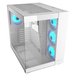 COUGAR FV150 RGB White Mid Tower Dual Chamber PC Case