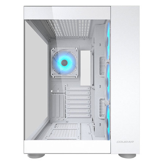 COUGAR FV150 RGB White Mid Tower Dual Chamber PC Case