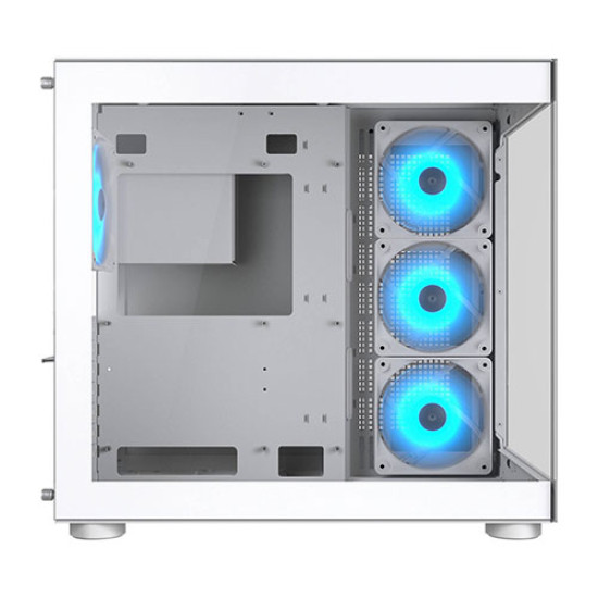 COUGAR FV150 RGB White Mid Tower Dual Chamber PC Case