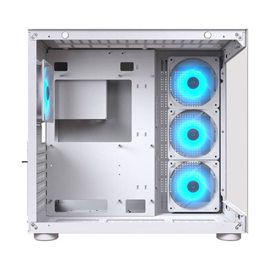 COUGAR FV150 RGB White Mid Tower Dual Chamber PC Case