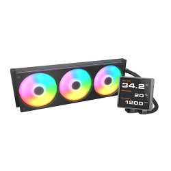 Cougar Poseidon Vistek Pro ARGB 360 Black LCD Liquid Cooler