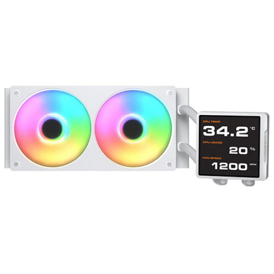 Cougar Poseidon Vistek Pro ARGB 360 White LCD Liquid Cooler