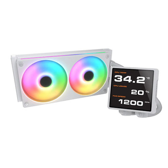 Cougar Poseidon Vistek Pro ARGB 360 White LCD Liquid Cooler