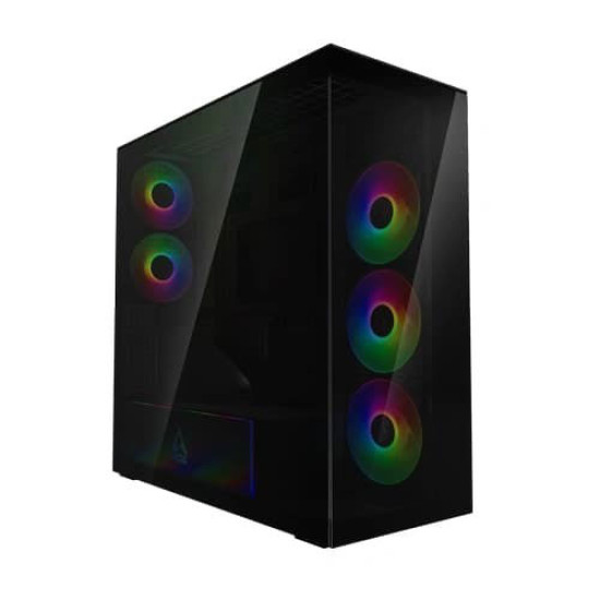 Arctic Xtender VG Black Tinted Glass Mid Tower Cabinet (ACPCC00016A)
