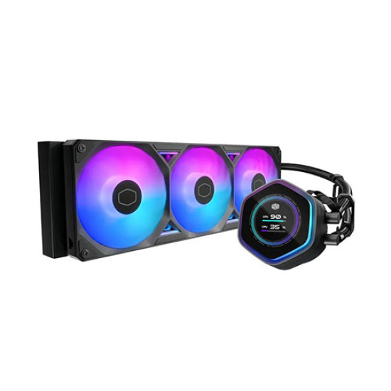 Cooler Master MasterLiquid Atmos II LCD 360mm ARGB CPU Liquid Cooler (MLX-D36M-A25SZ-L1)