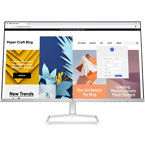 HP Series 5 27 inch FHD White Monitor 527sw (94F47A6)