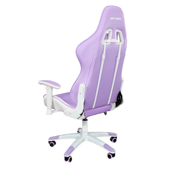 Ant Esports Premium Gaming Chair 9077 White Purple Ant Esports Premium Gaming Chair 9077 White Purple