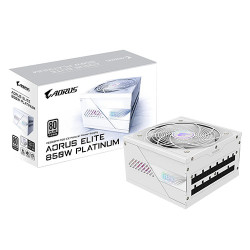 Gigabyte AORUS ELITE P850W 80+ Platinum Modular PCIe 5.0 ICE PSU (GP-AE850PM PG5 ICE) Gigabyte AORUS ELITE P850W 80+ Platinum Modular PCIe 5.0 ICE PSU (GP-AE850PM PG5 ICE)