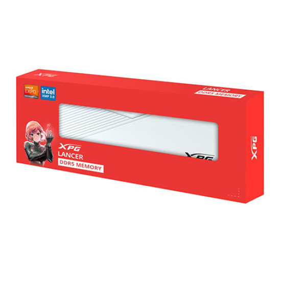 Adata XPG Lancer 16GB (16GBx1) 6000MHz DDR5 CL40 White (AX5U6000C4016G-CLAWH) Adata XPG Lancer 16GB (16GBx1) 6000MHz DDR5 CL40 White (AX5U6000C4016G-CLAWH)